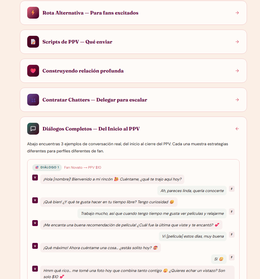 Scripts de chatting y PPV para aumentar ingresos en OnlyFans
